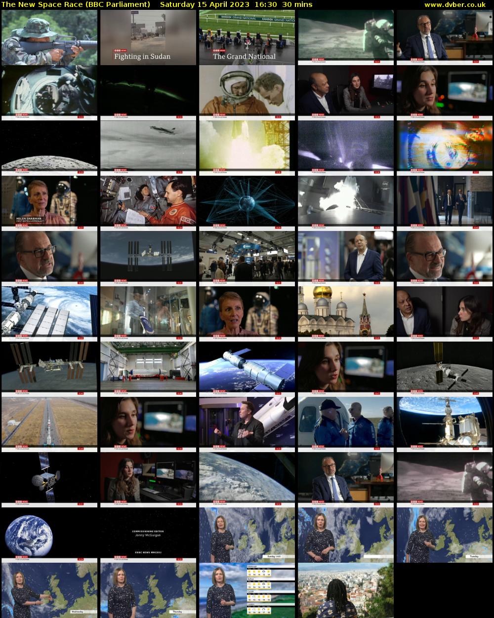 The New Space Race (BBC Parliament) Saturday 15 April 2023 16:30 - 17:00