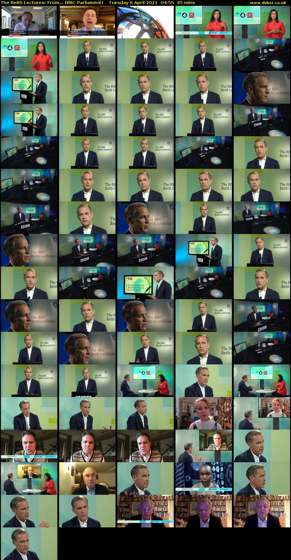 The Reith Lectures: From... (BBC Parliament) Tuesday 6 April 2021 04:55 - 05:40