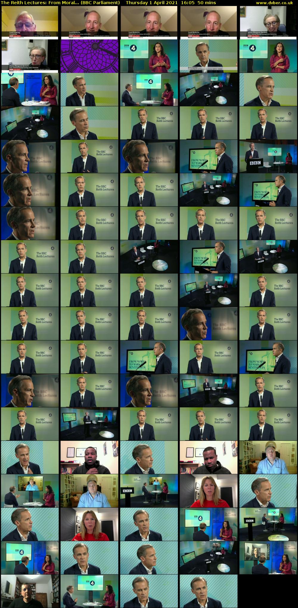 The Reith Lectures: From Moral... (BBC Parliament) Thursday 1 April 2021 16:05 - 16:55