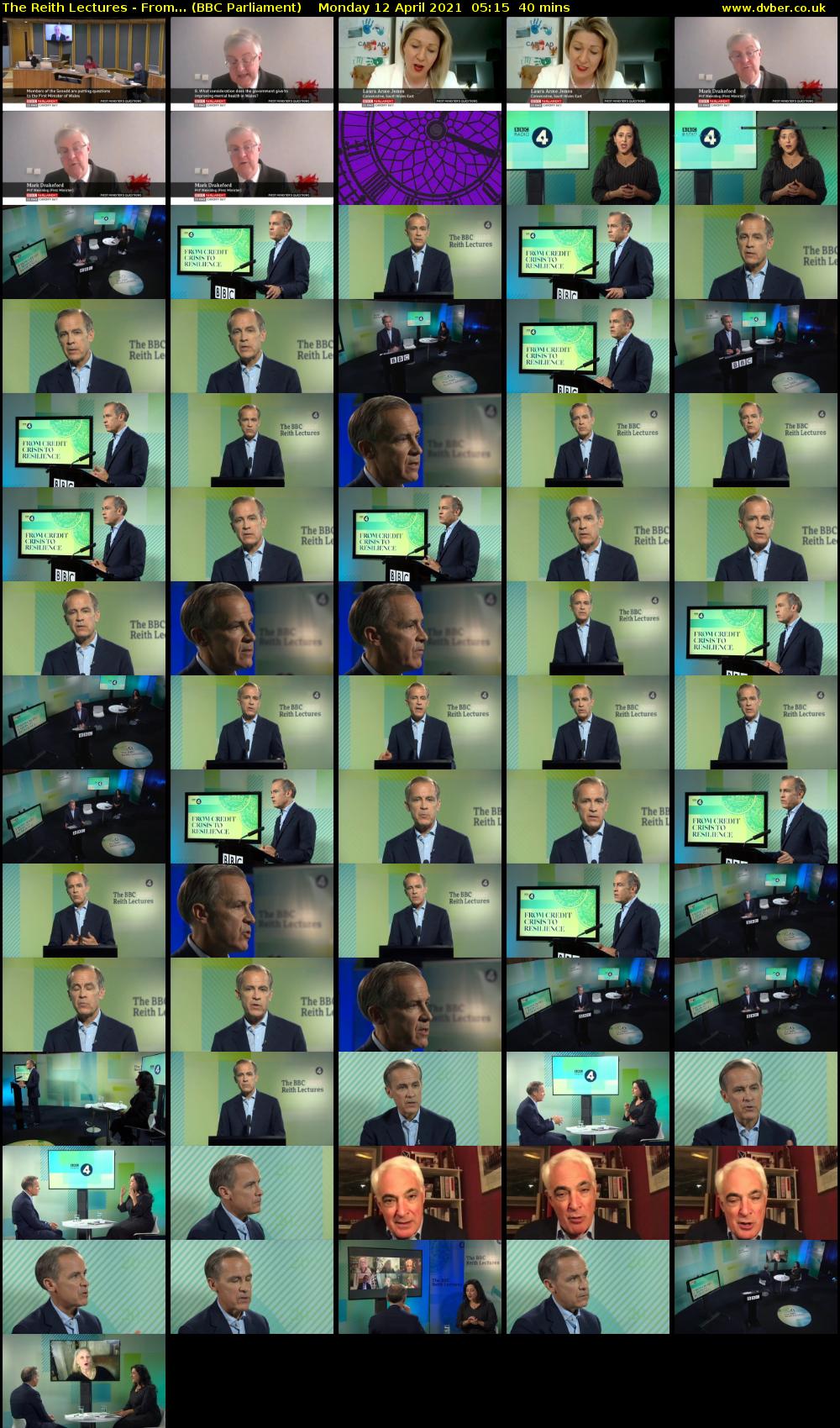 The Reith Lectures - From... (BBC Parliament) Monday 12 April 2021 05:15 - 05:55