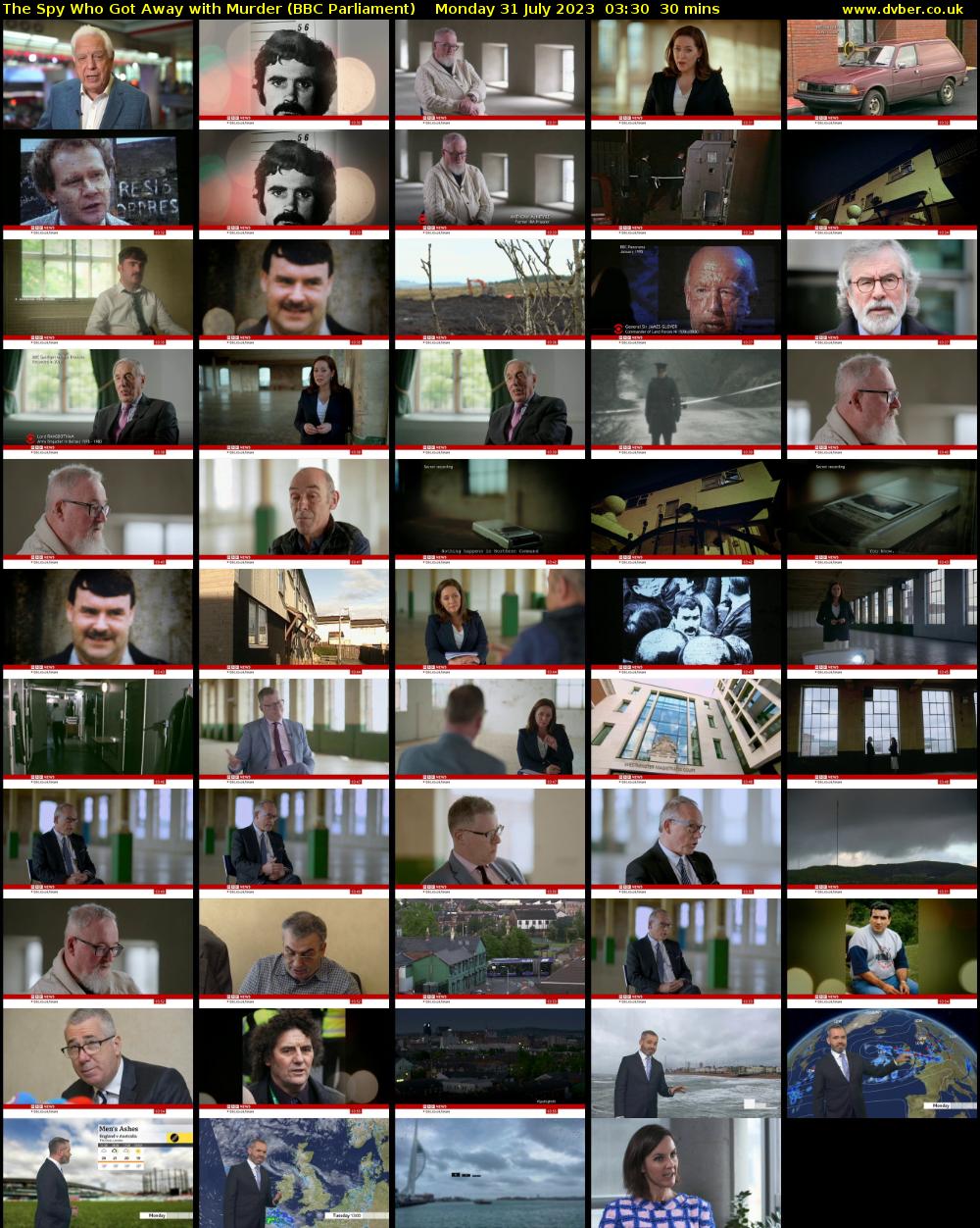 The Spy Who Got Away with Murder (BBC Parliament) Monday 31 July 2023 03:30 - 04:00