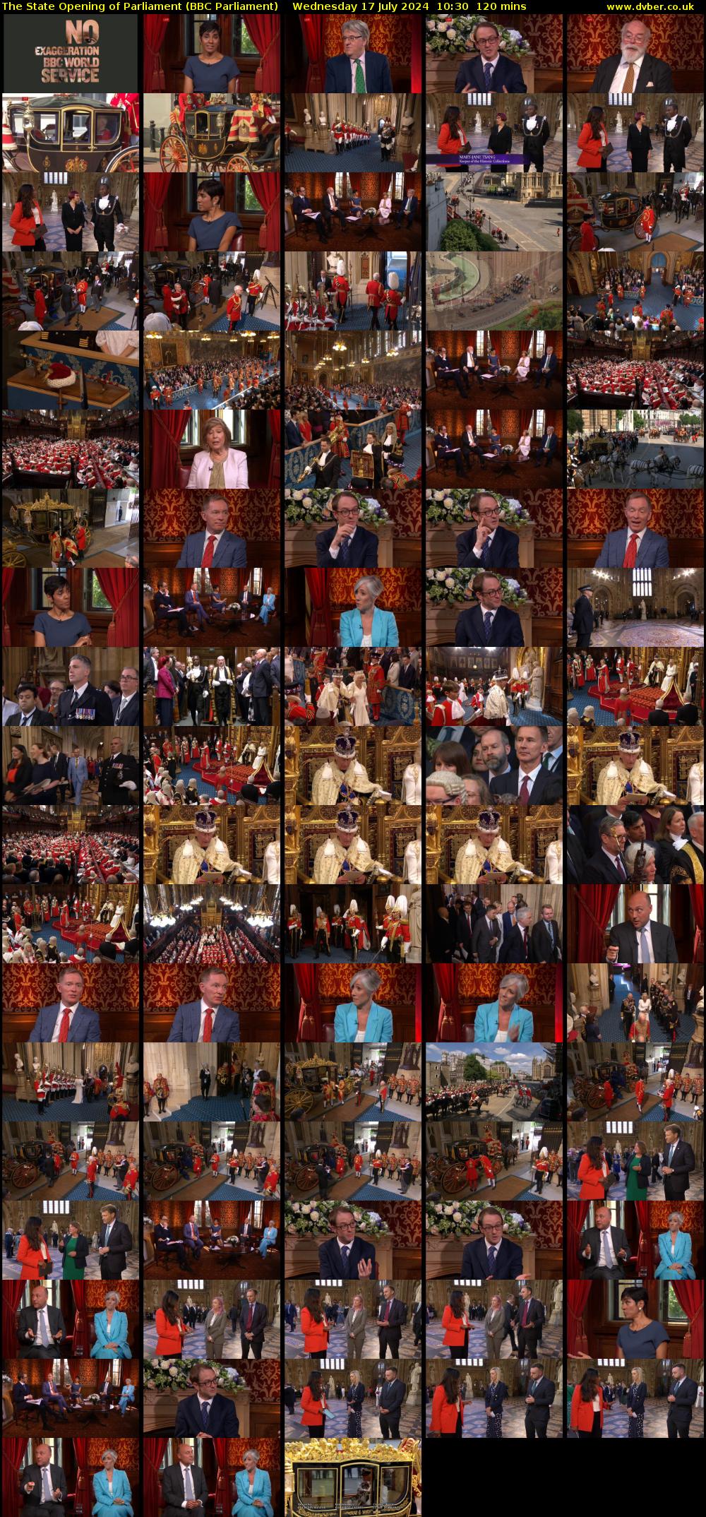 The State Opening of Parliament (BBC Parliament) Wednesday 17 July 2024 10:30 - 12:30