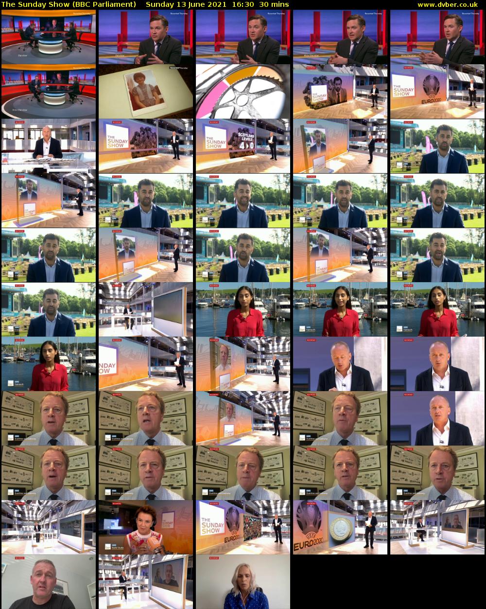 The Sunday Show (BBC Parliament) Sunday 13 June 2021 16:30 - 17:00
