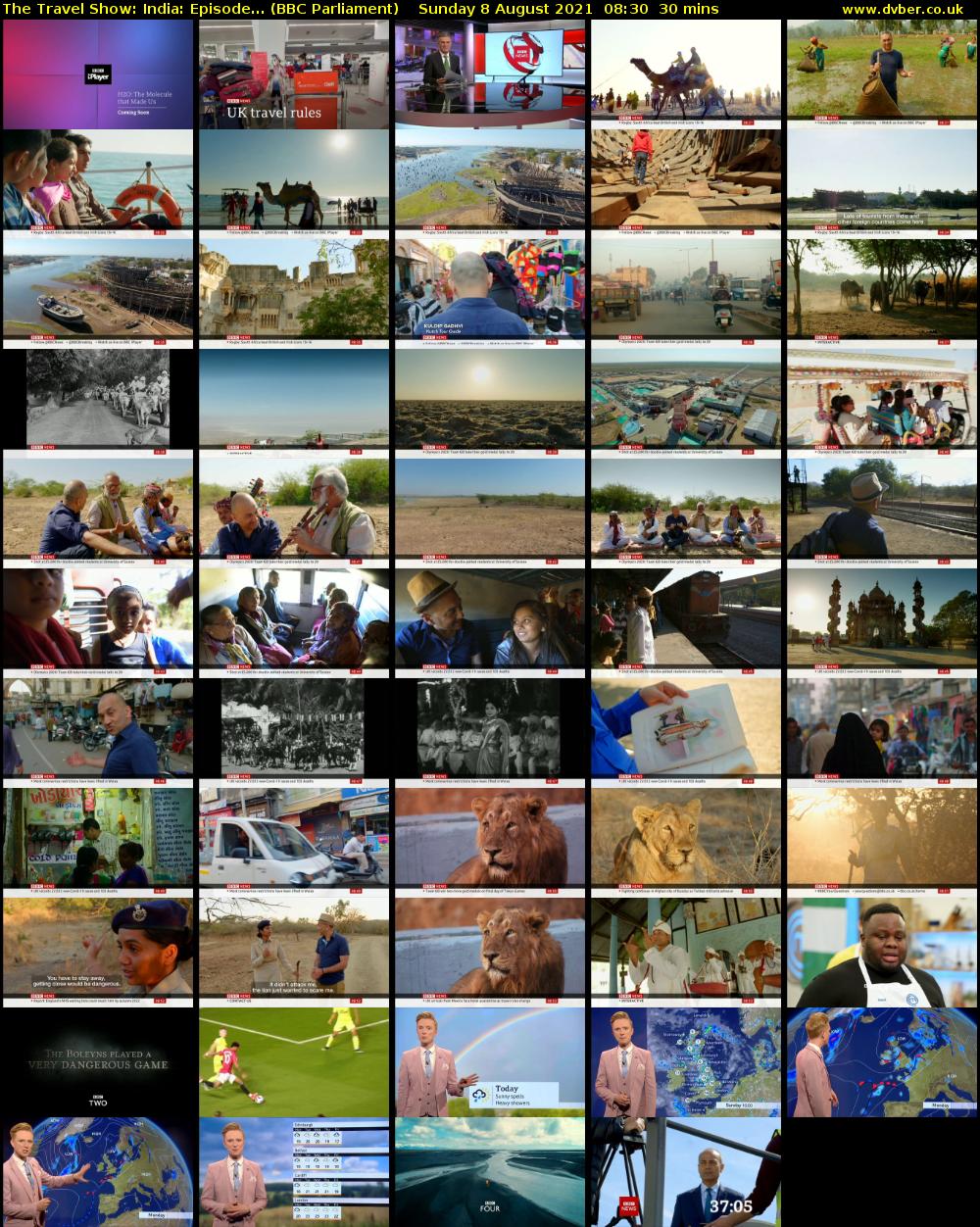 The Travel Show: India: Episode... (BBC Parliament) Sunday 8 August 2021 08:30 - 09:00