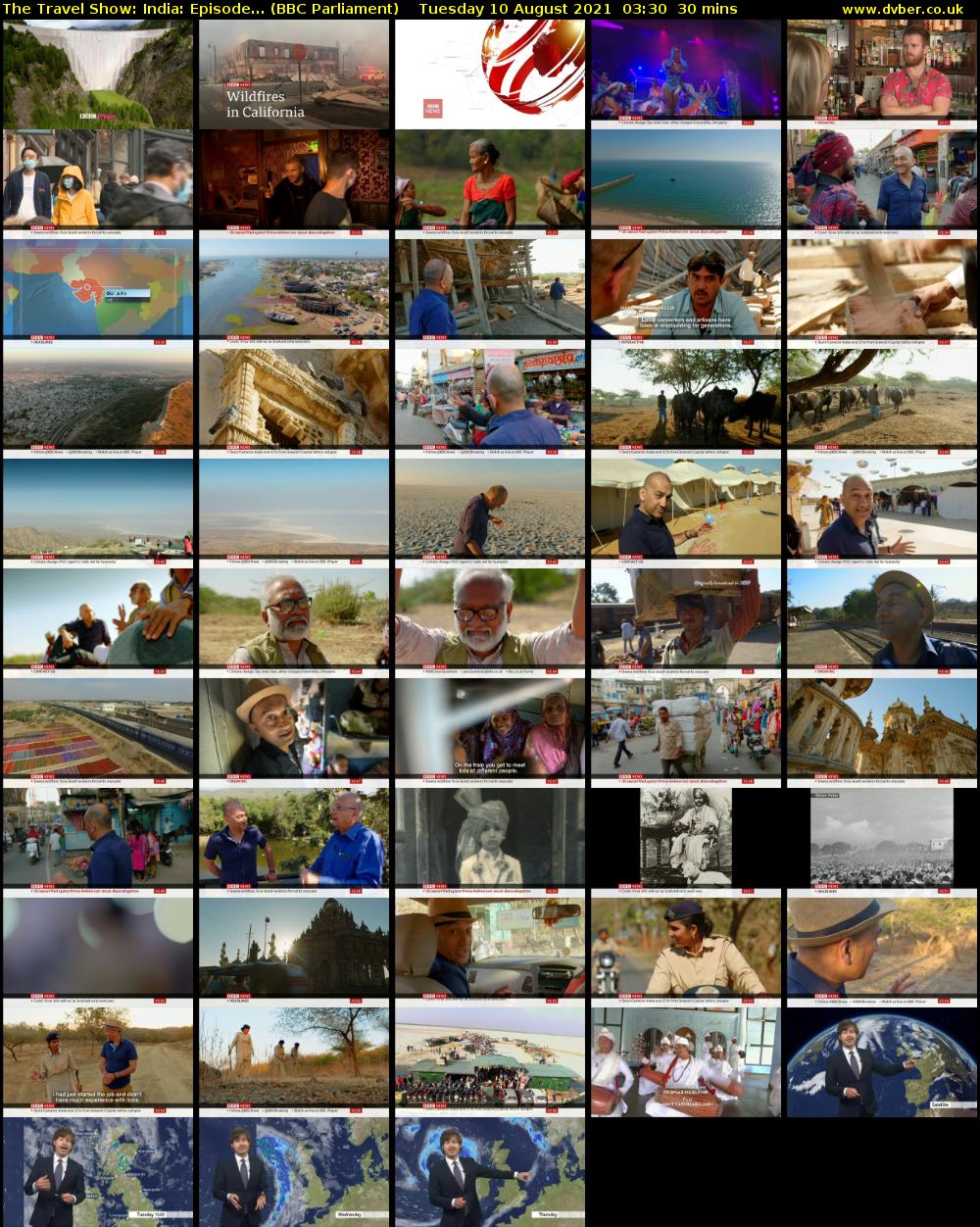 The Travel Show: India: Episode... (BBC Parliament) Tuesday 10 August 2021 03:30 - 04:00