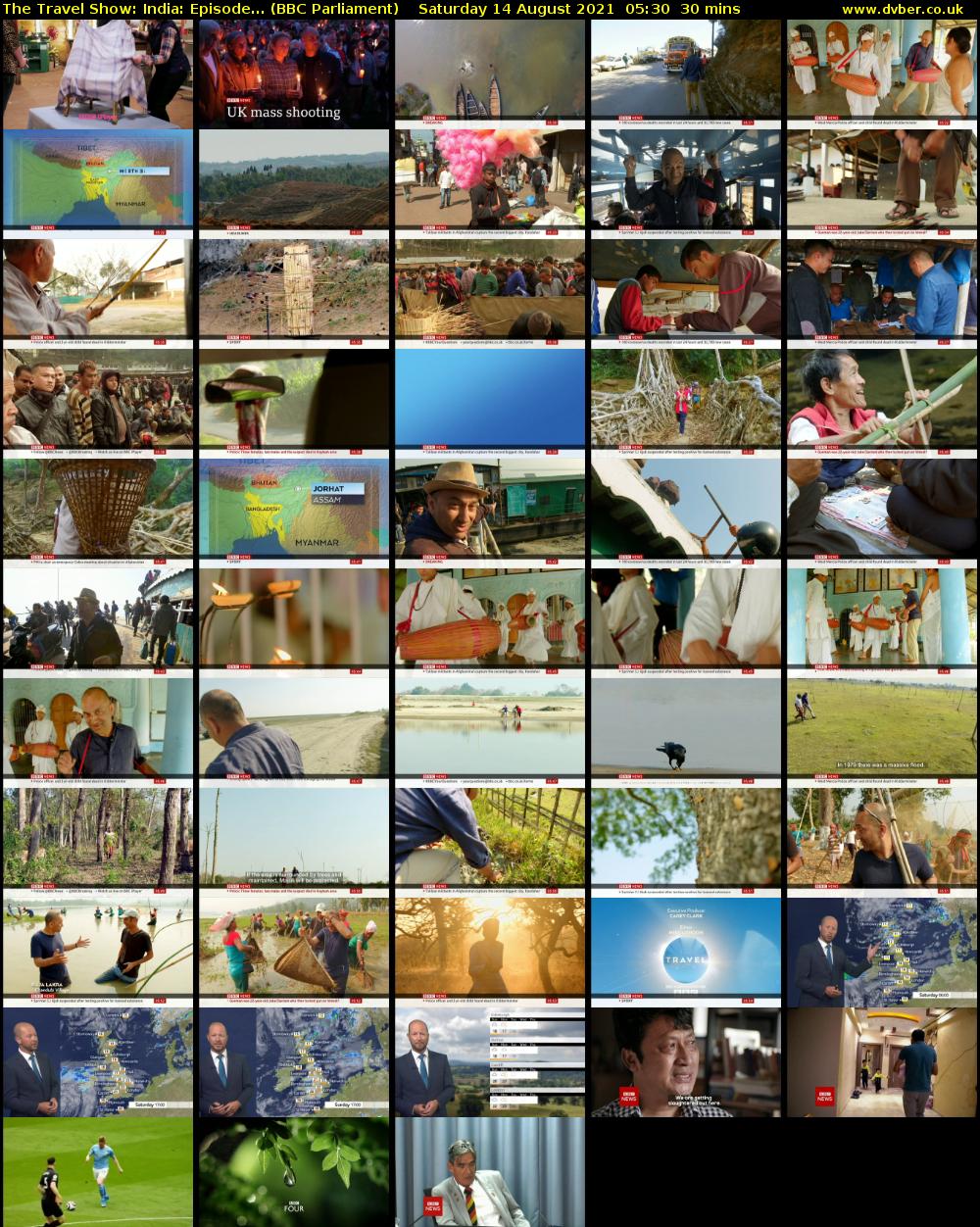 The Travel Show: India: Episode... (BBC Parliament) Saturday 14 August 2021 05:30 - 06:00
