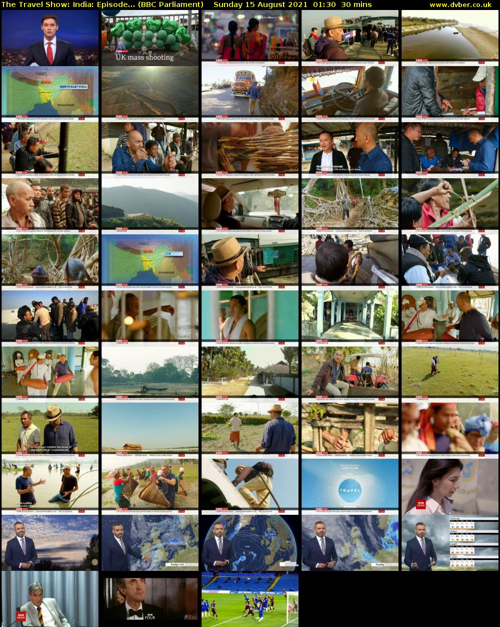 The Travel Show: India: Episode... (BBC Parliament) Sunday 15 August 2021 01:30 - 02:00