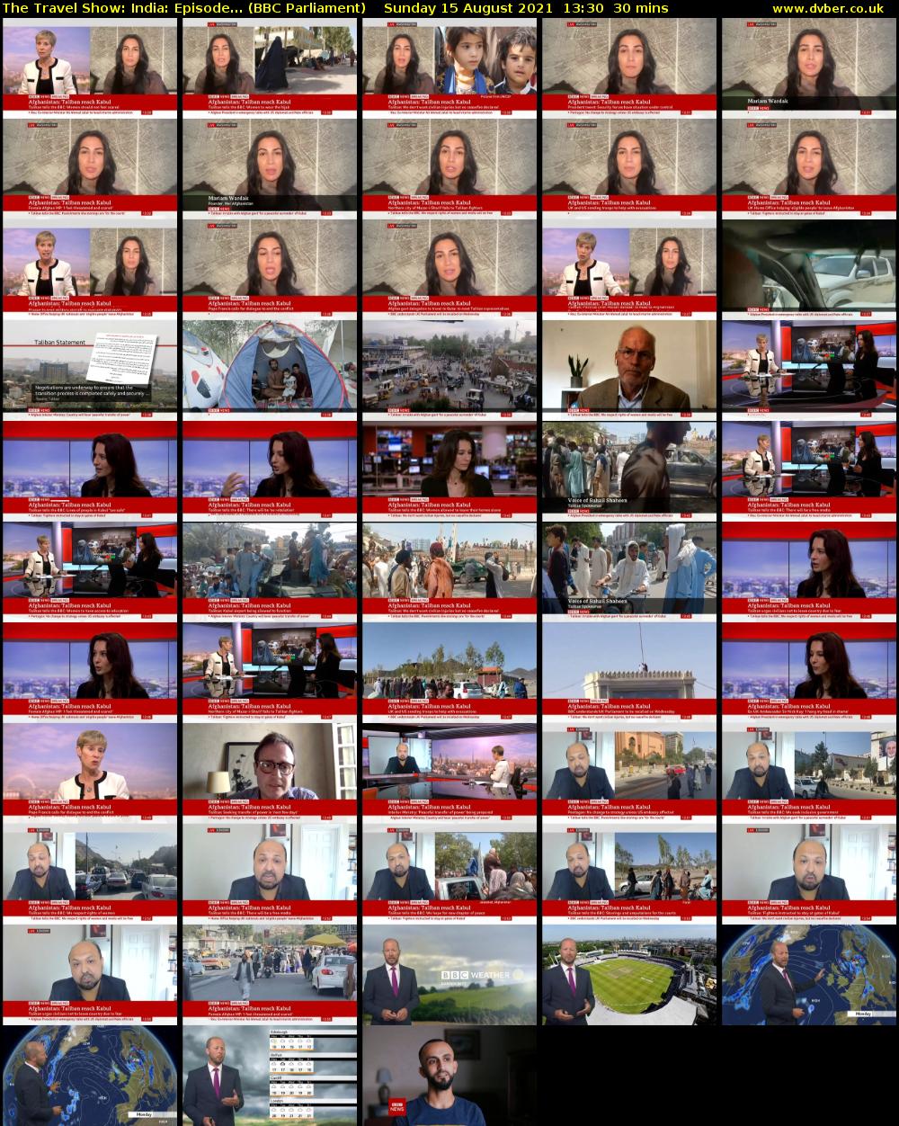 The Travel Show: India: Episode... (BBC Parliament) Sunday 15 August 2021 13:30 - 14:00