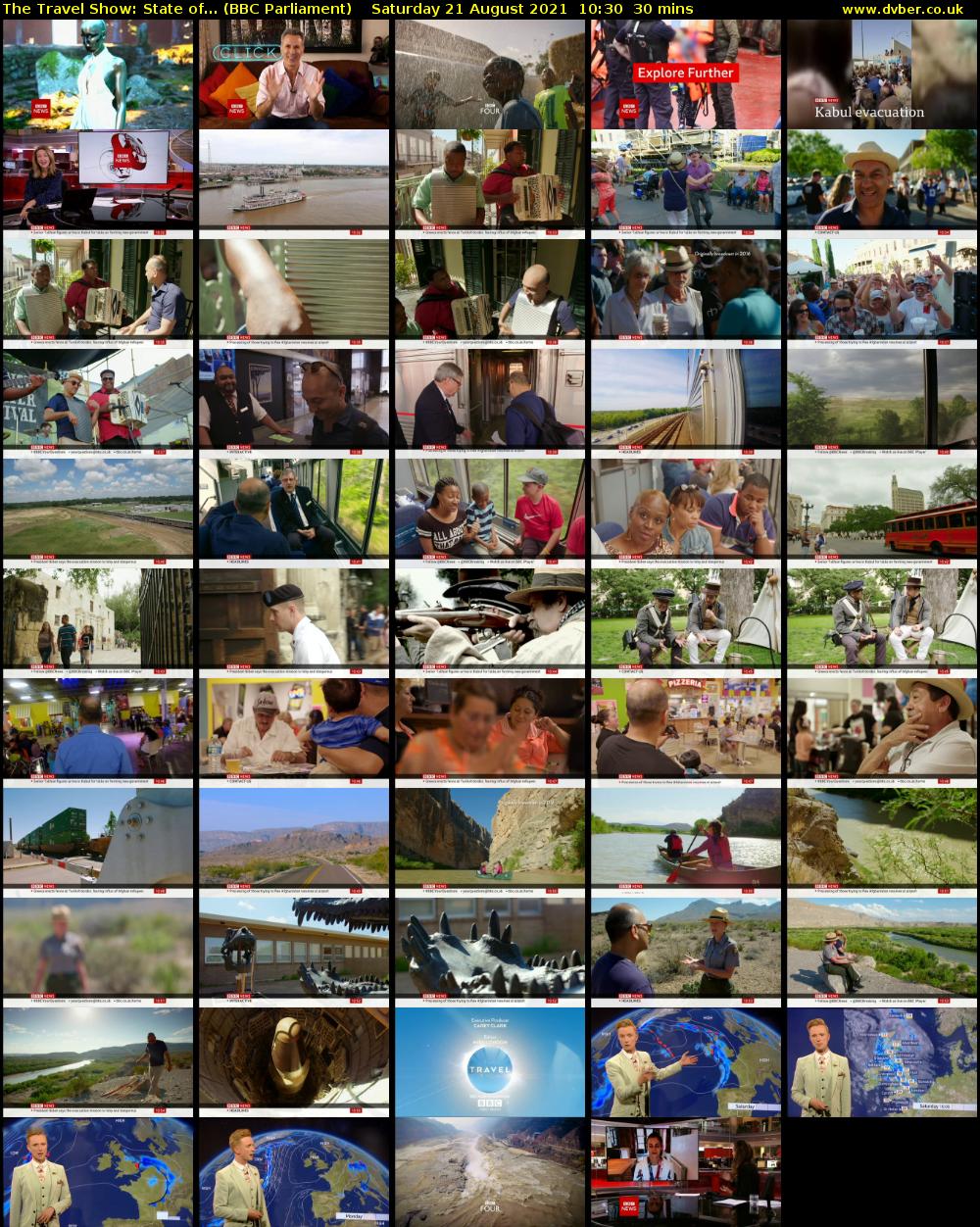 The Travel Show: State of... (BBC Parliament) Saturday 21 August 2021 10:30 - 11:00