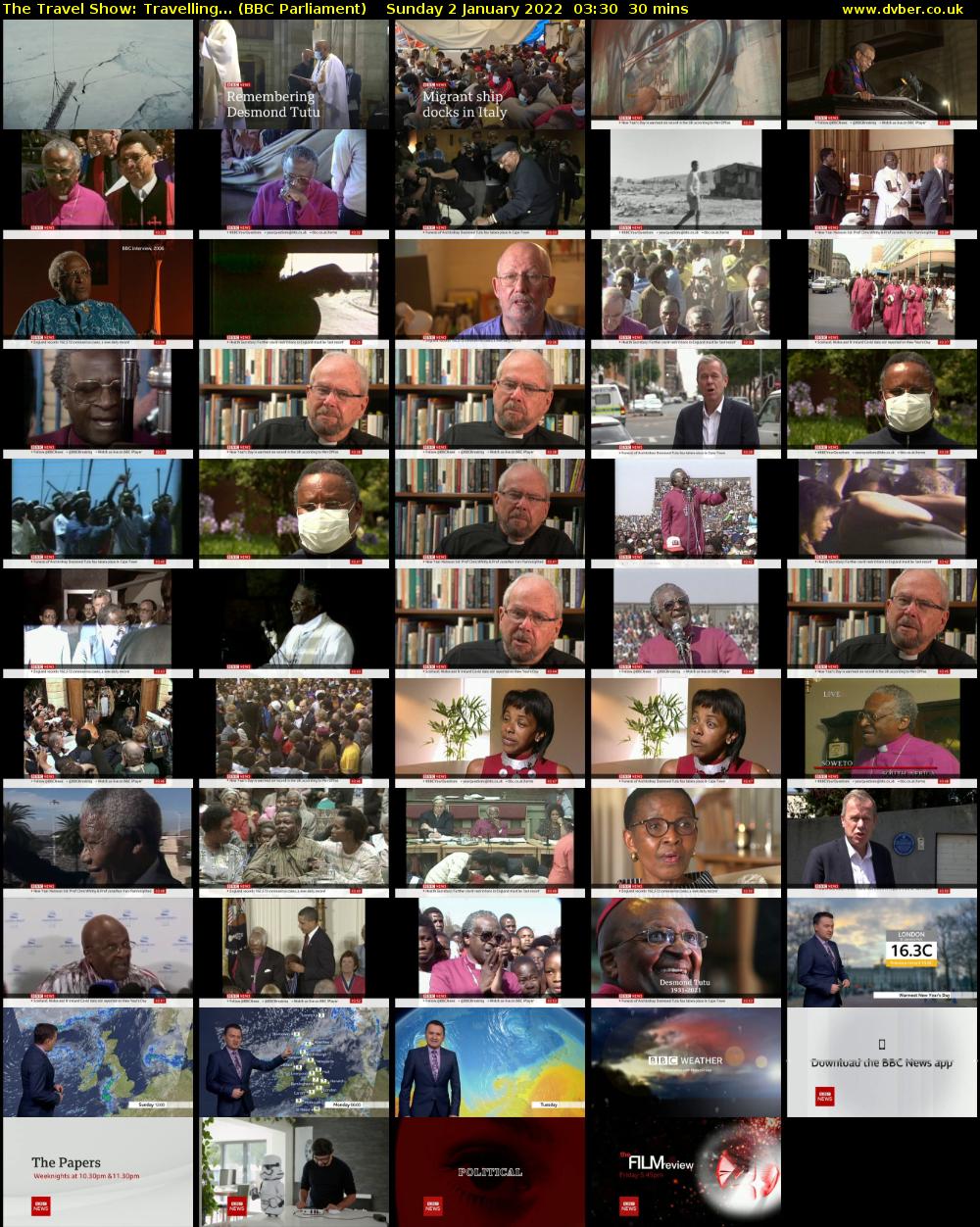 The Travel Show: Travelling... (BBC Parliament) Sunday 2 January 2022 03:30 - 04:00