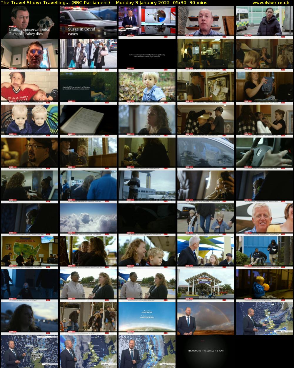 The Travel Show: Travelling... (BBC Parliament) Monday 3 January 2022 05:30 - 06:00