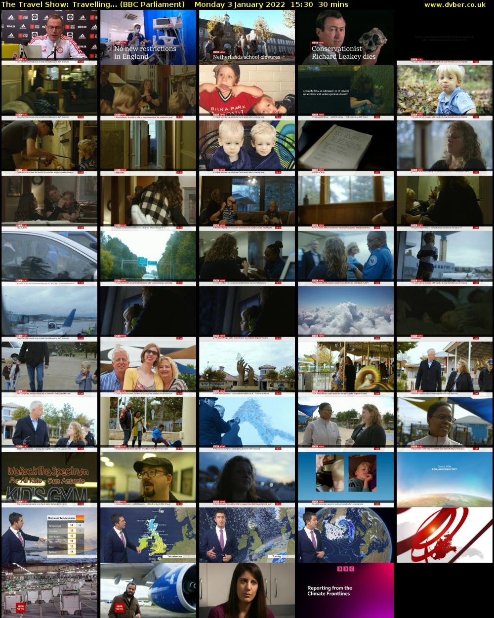 The Travel Show: Travelling... (BBC Parliament) Monday 3 January 2022 15:30 - 16:00