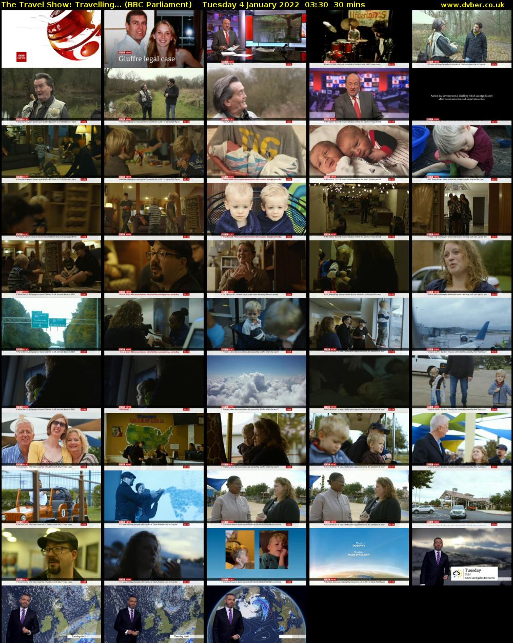 The Travel Show: Travelling... (BBC Parliament) Tuesday 4 January 2022 03:30 - 04:00
