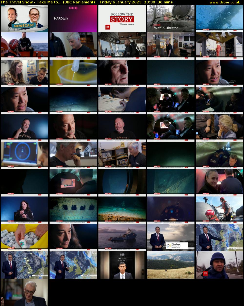 The Travel Show - Take Me to... (BBC Parliament) Friday 6 January 2023 23:30 - 00:00