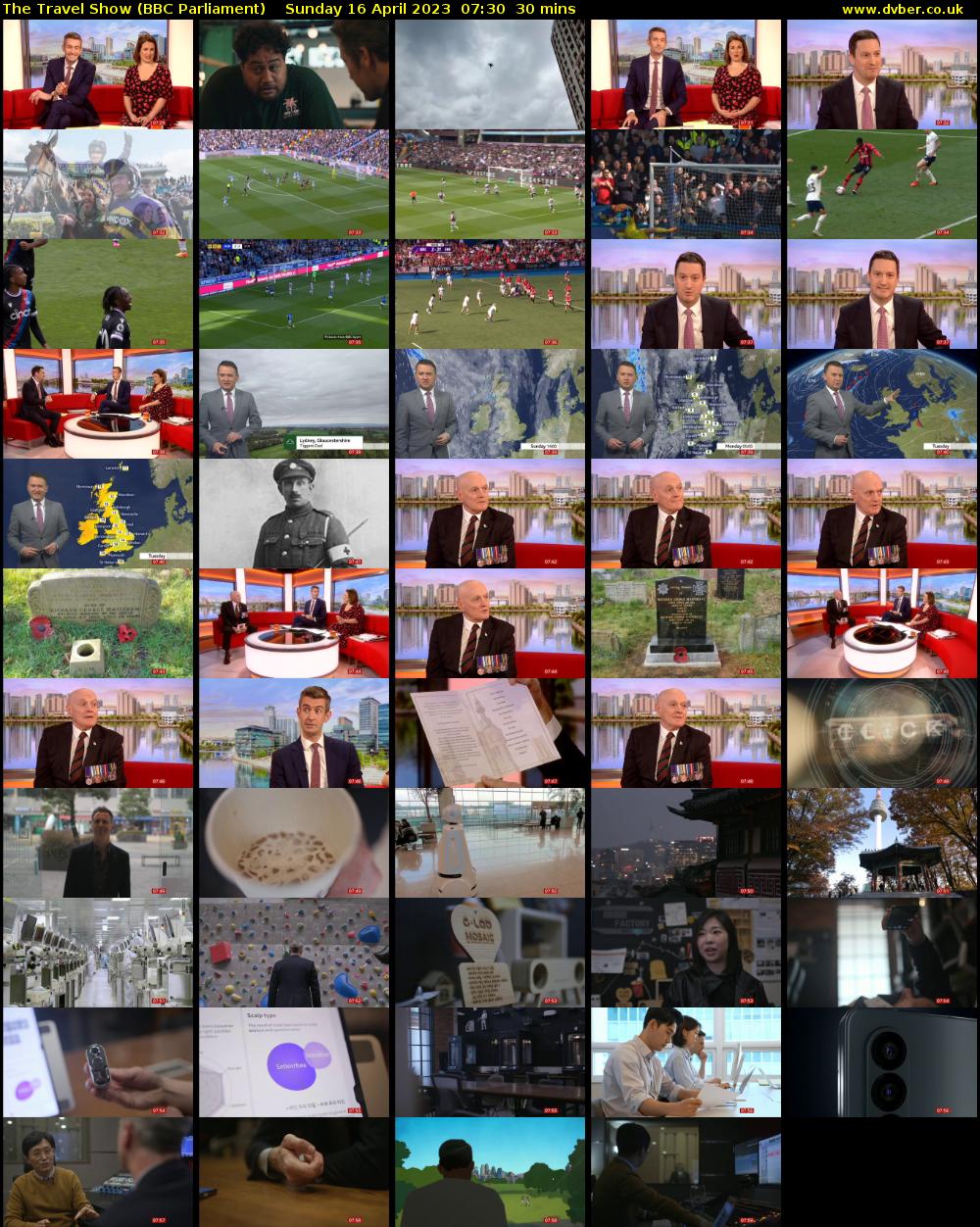 The Travel Show (BBC Parliament) Sunday 16 April 2023 07:30 - 08:00