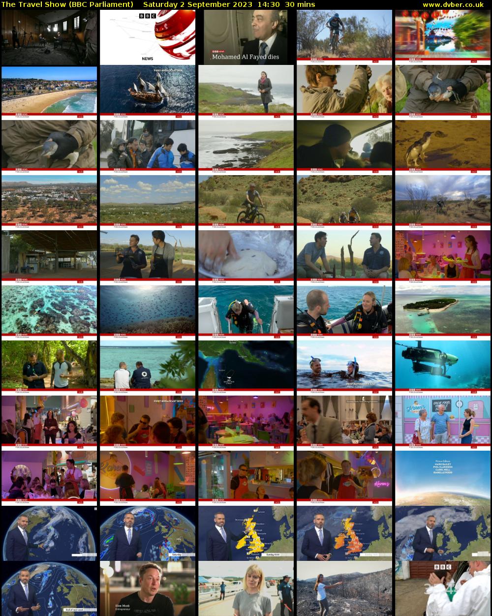 The Travel Show (BBC Parliament) Saturday 2 September 2023 14:30 - 15:00