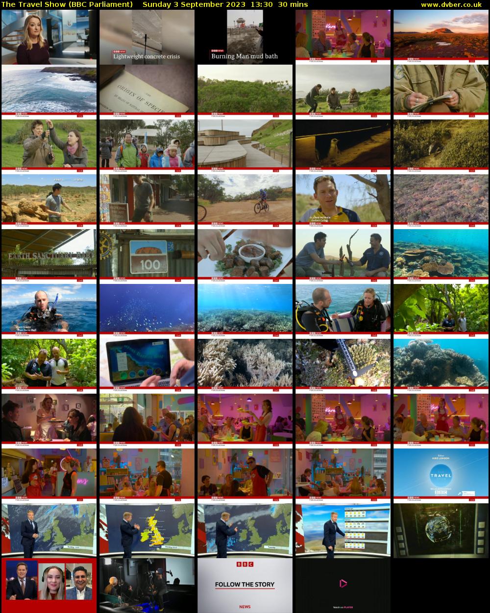 The Travel Show (BBC Parliament) Sunday 3 September 2023 13:30 - 14:00