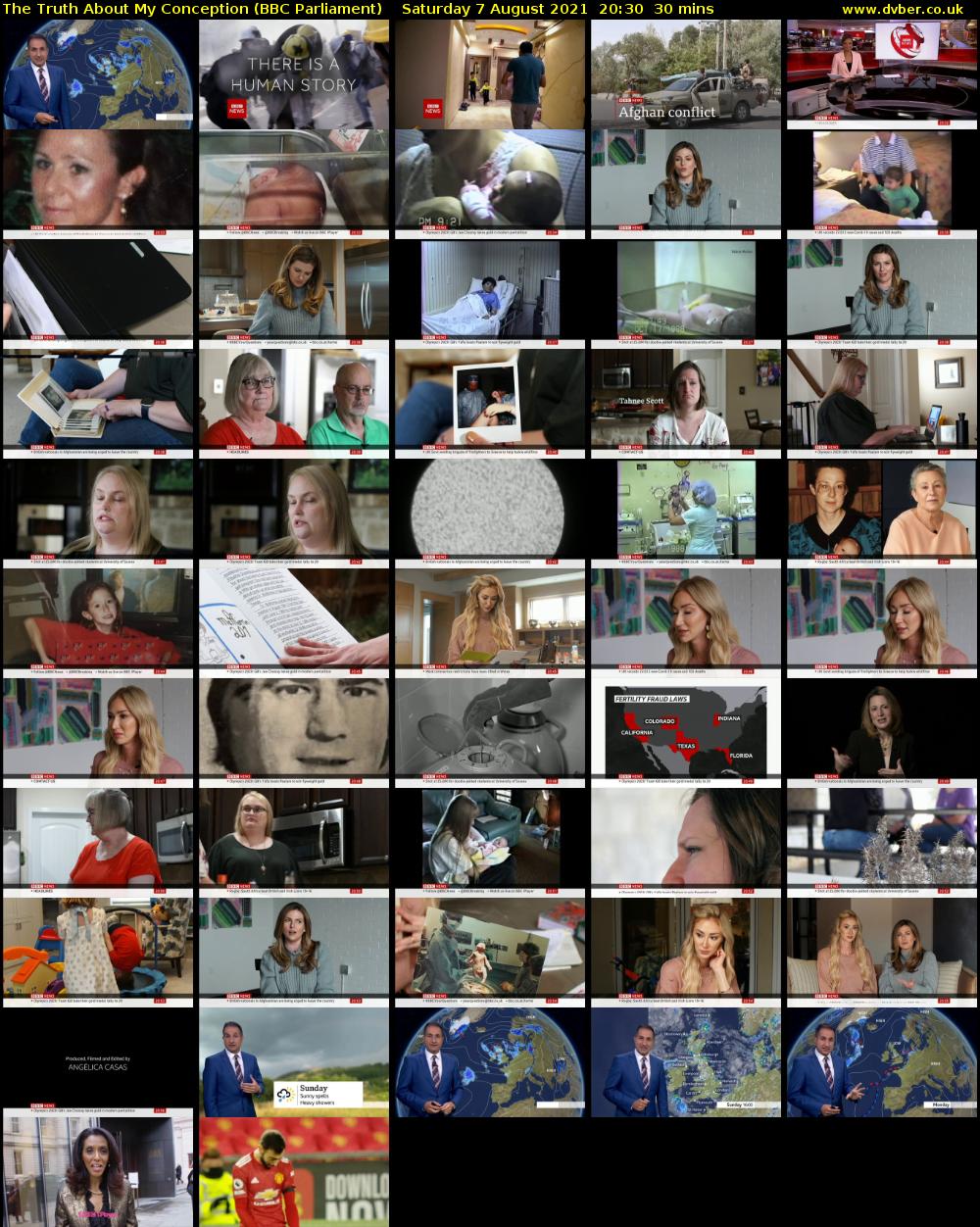 The Truth About My Conception (BBC Parliament) Saturday 7 August 2021 20:30 - 21:00