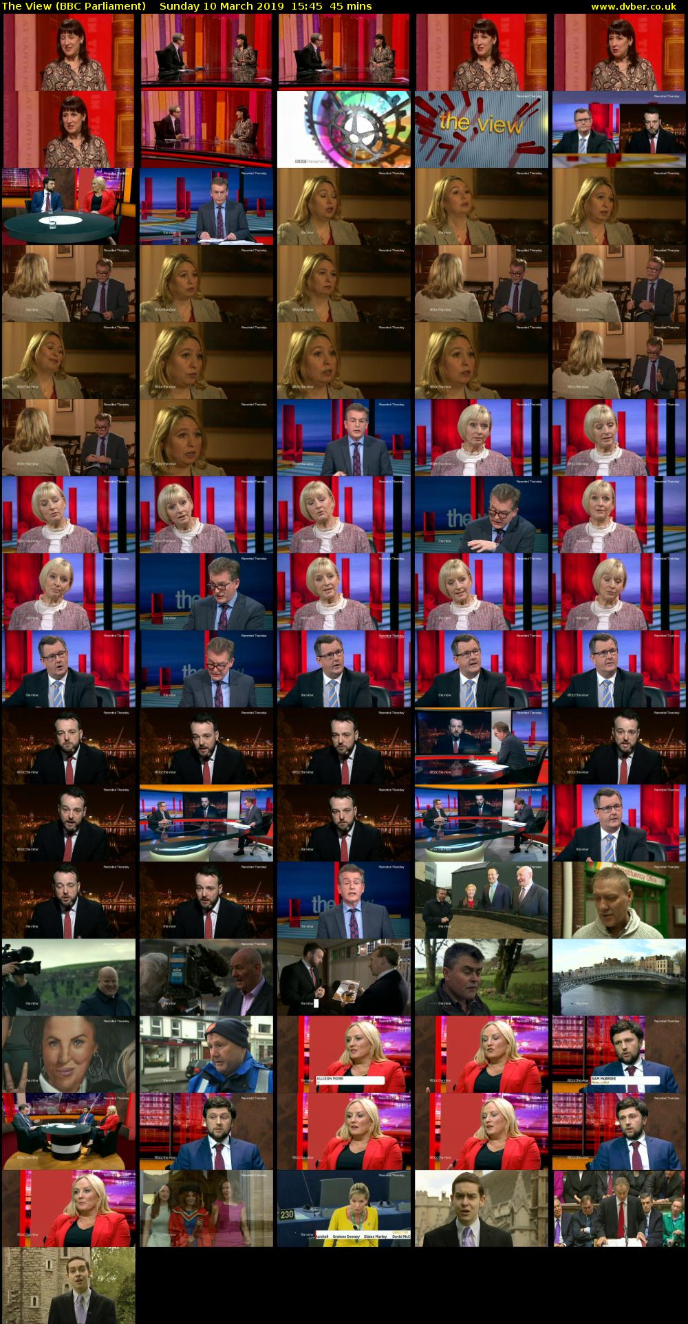 The View (BBC Parliament) Sunday 10 March 2019 15:45 - 16:30