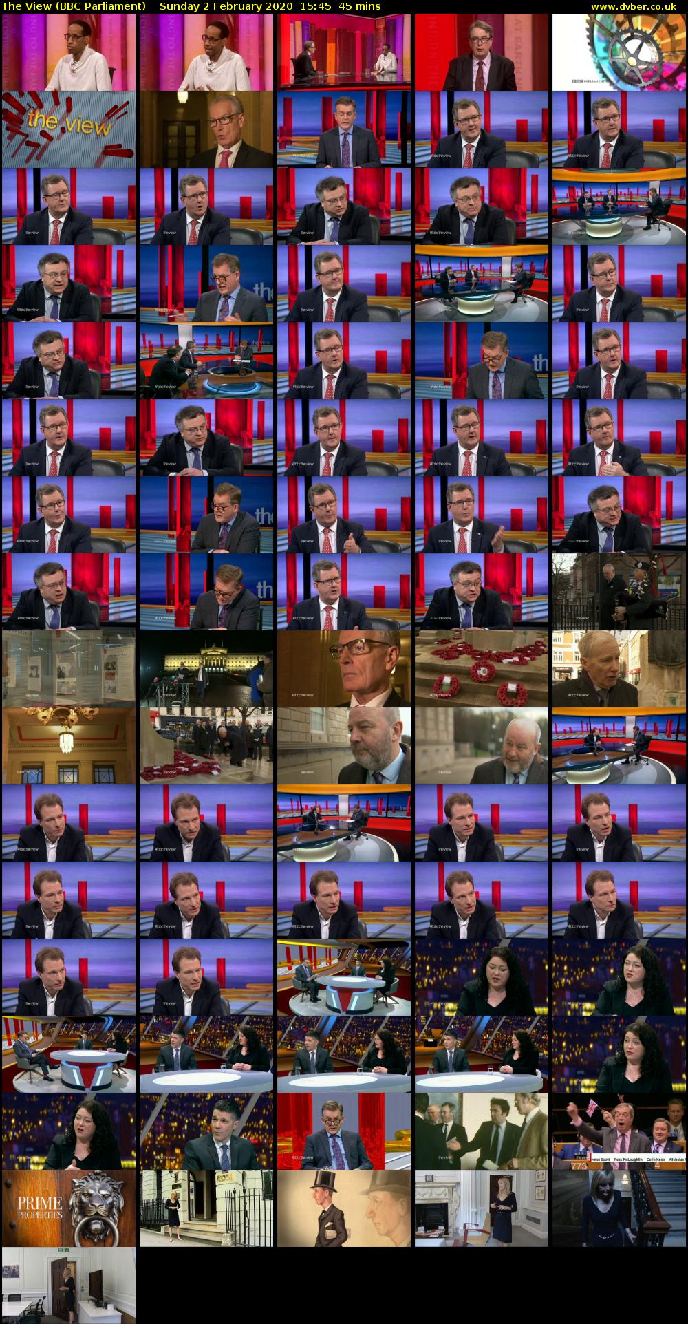 The View (BBC Parliament) Sunday 2 February 2020 15:45 - 16:30