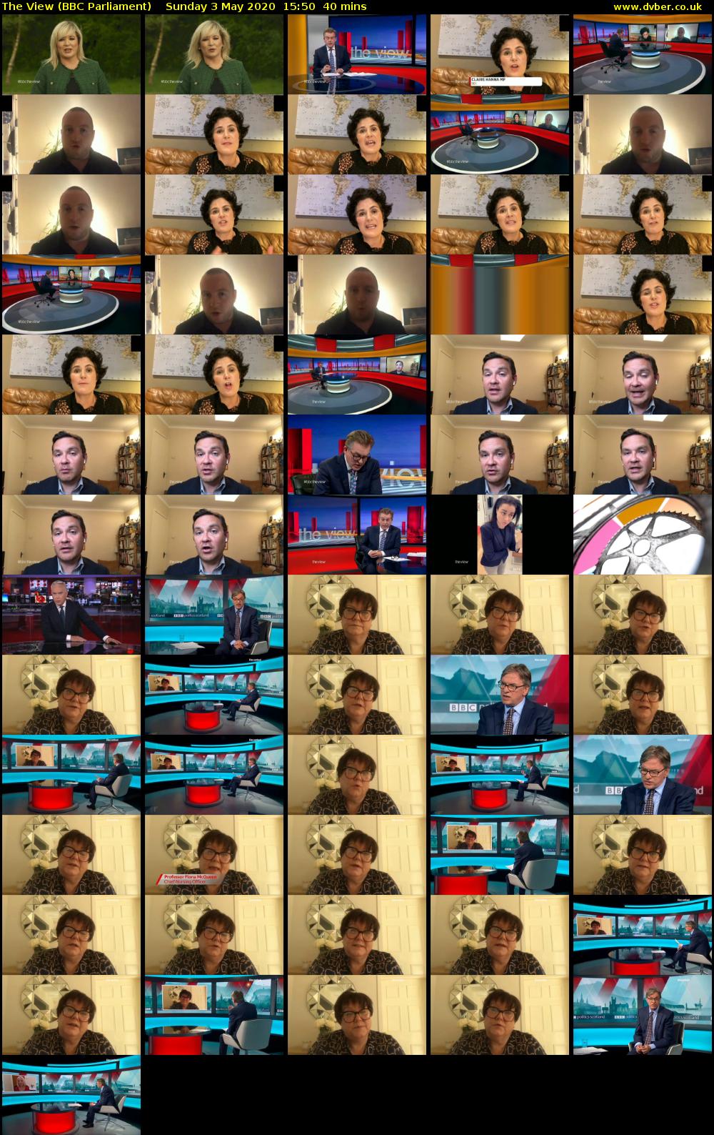 The View (BBC Parliament) Sunday 3 May 2020 15:50 - 16:30
