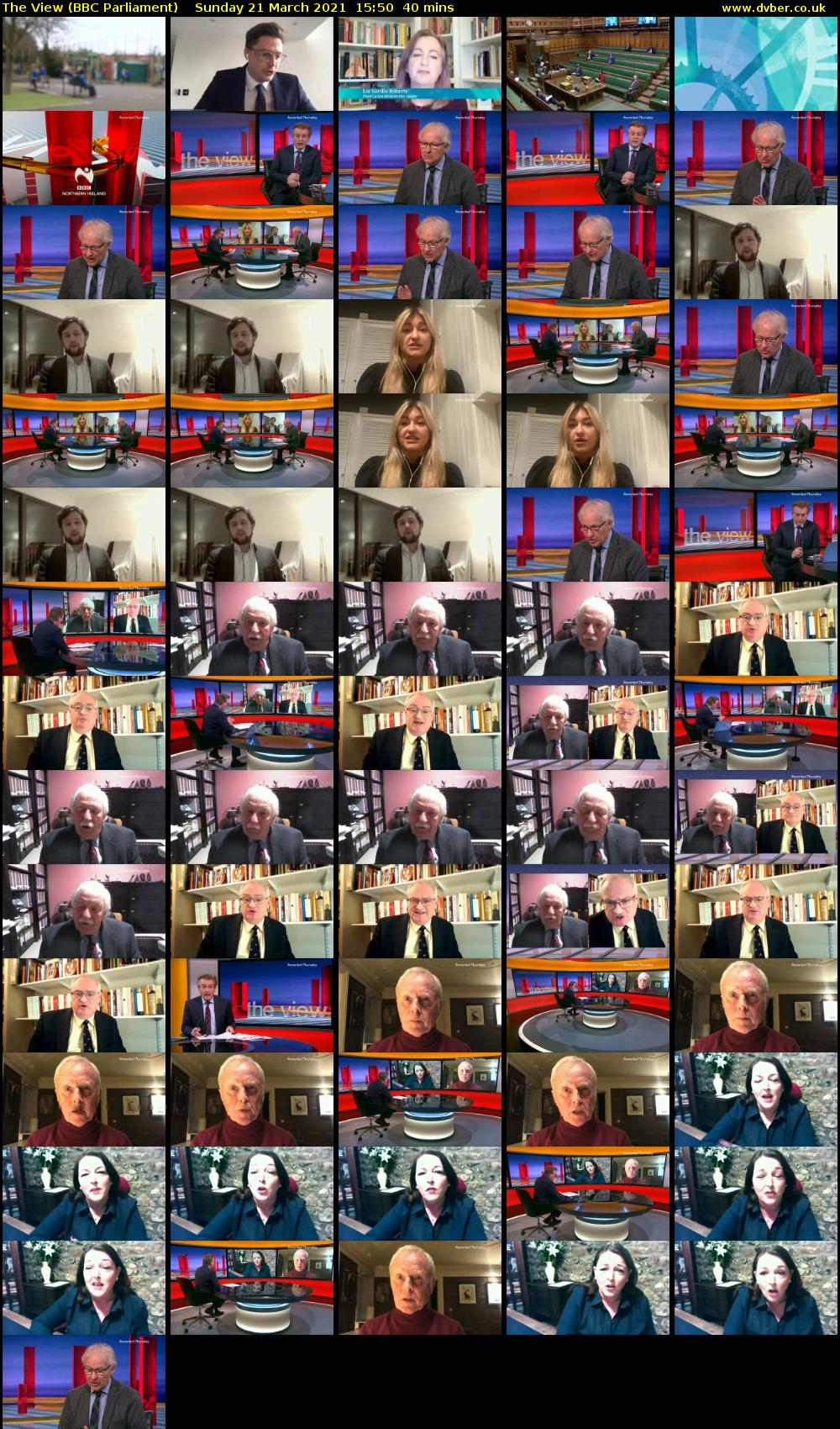 The View (BBC Parliament) Sunday 21 March 2021 15:50 - 16:30