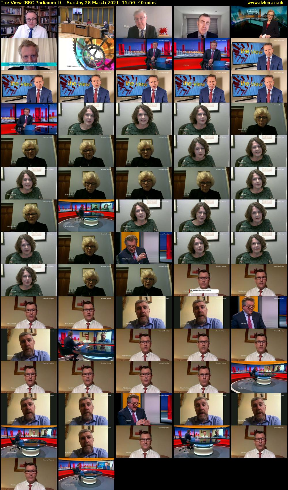 The View (BBC Parliament) Sunday 28 March 2021 15:50 - 16:30