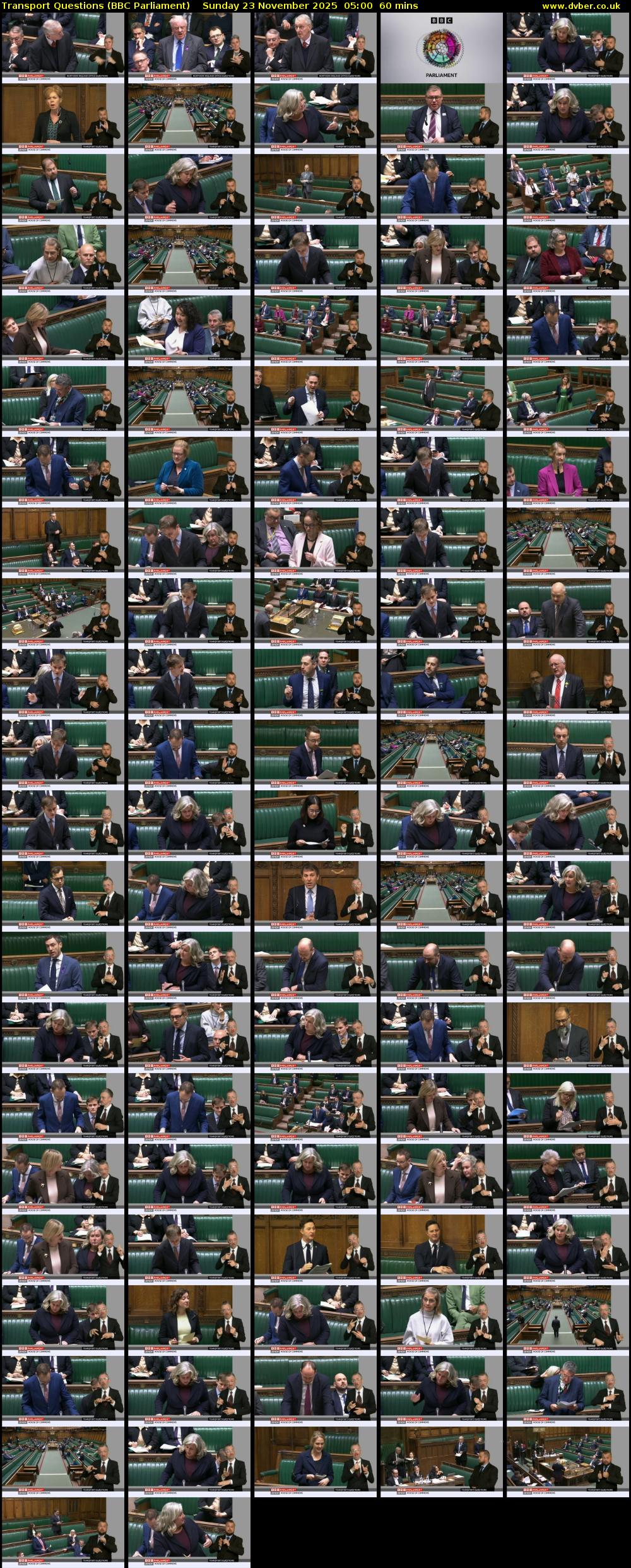 Transport Questions (BBC Parliament) Sunday 23 November 2025 05:00 - 06:00