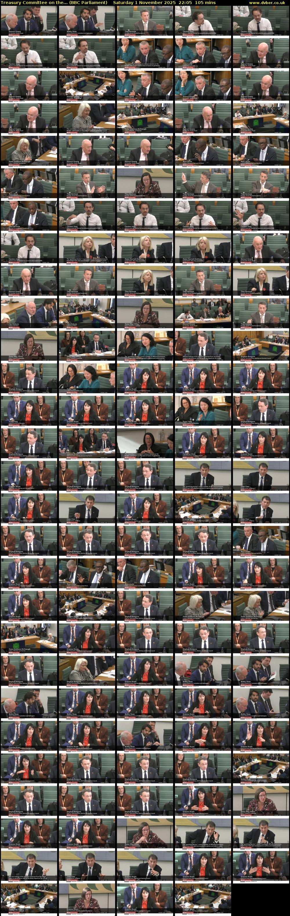 Treasury Committee on the... (BBC Parliament) Saturday 1 November 2025 22:05 - 23:50