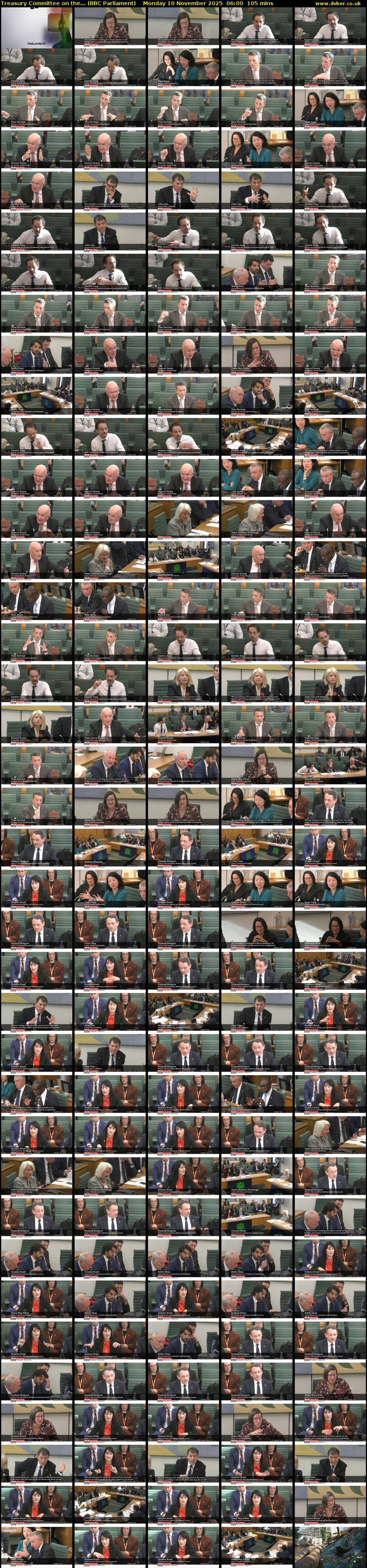 Treasury Committee on the... (BBC Parliament) Monday 10 November 2025 06:00 - 07:45