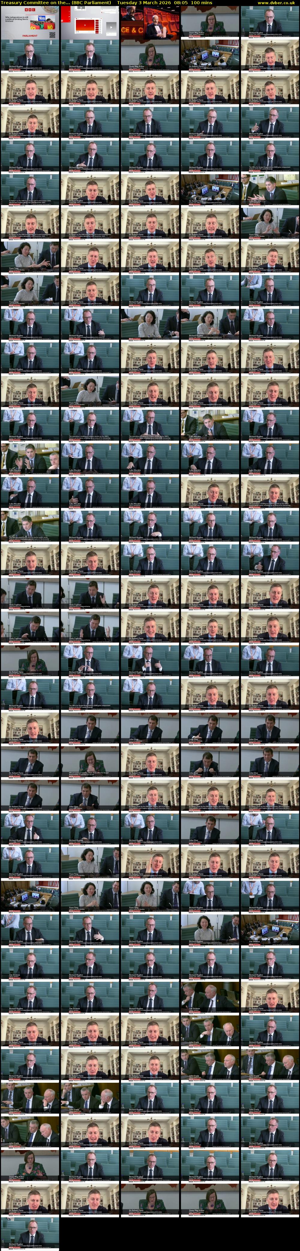 Treasury Committee on the... (BBC Parliament) Tuesday 3 March 2026 08:05 - 09:45