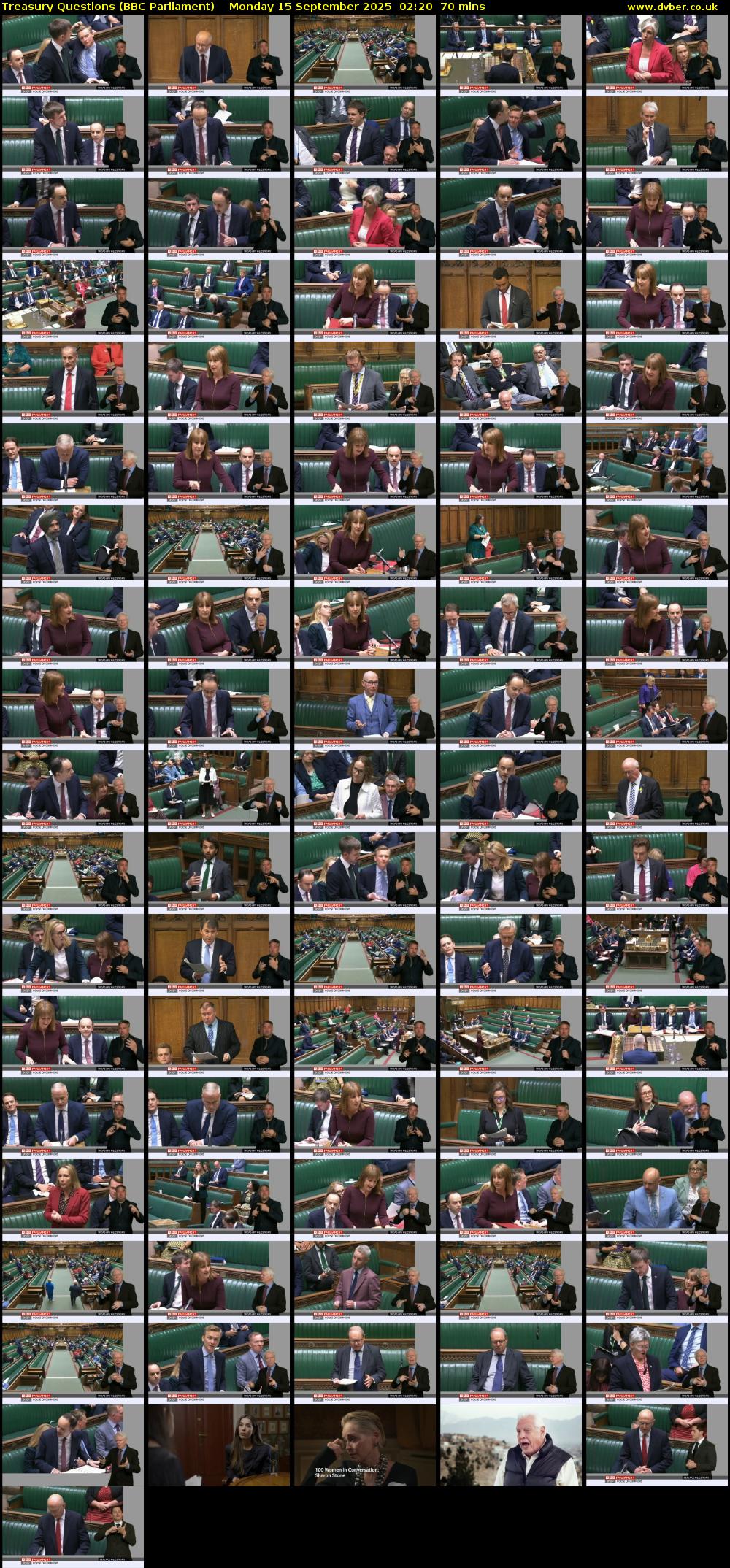 Treasury Questions (BBC Parliament) Monday 15 September 2025 02:20 - 03:30
