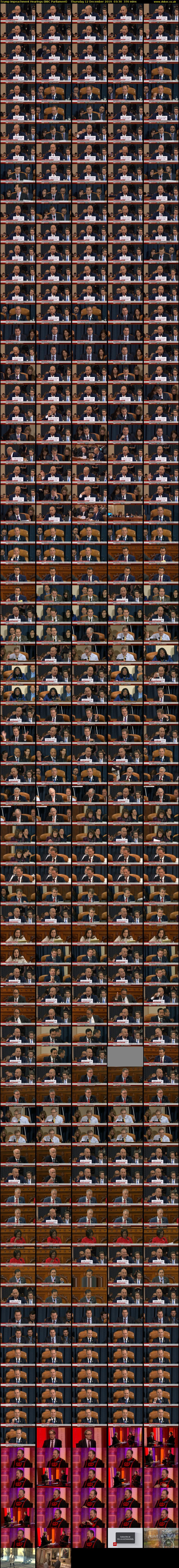 Trump Impeachment Hearings (BBC Parliament) Thursday 12 December 2019 03:30 - 09:40