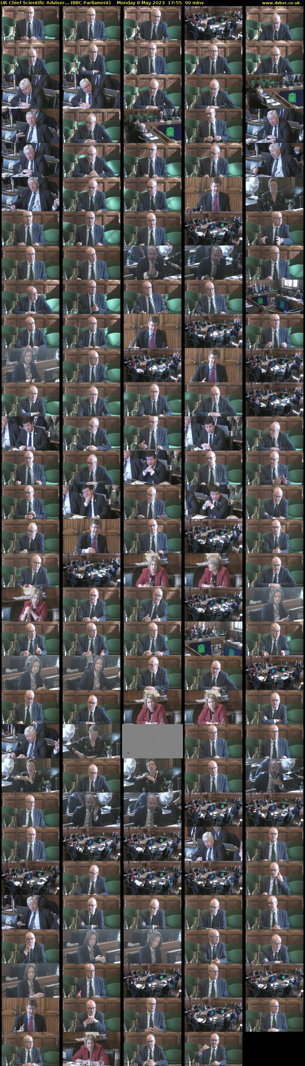 UK Chief Scientific Adviser... (BBC Parliament) Monday 8 May 2023 17:55 - 19:25