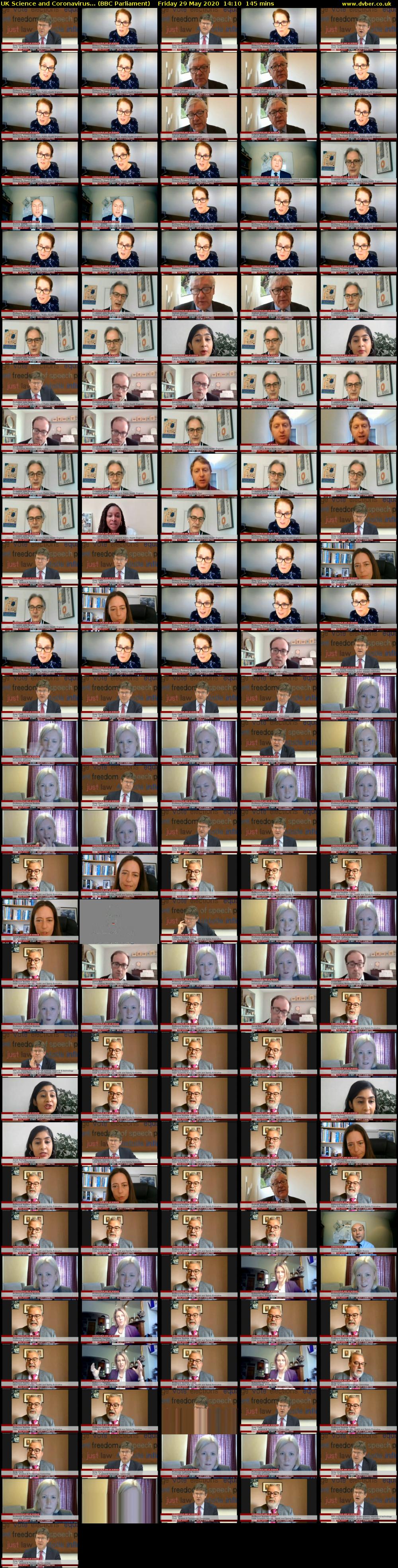 UK Science and Coronavirus... (BBC Parliament) Friday 29 May 2020 14:10 - 16:35