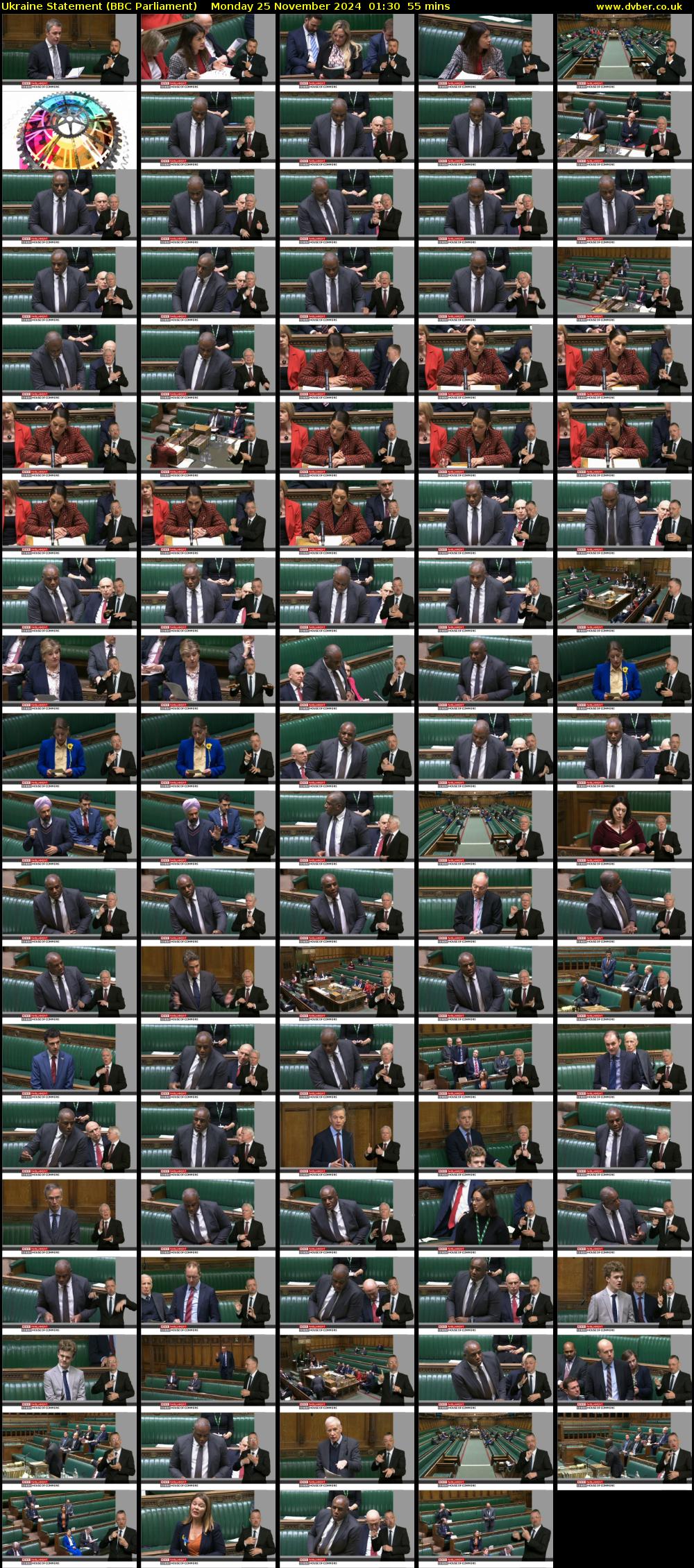 Ukraine Statement (BBC Parliament) Monday 25 November 2024 01:30 - 02:25