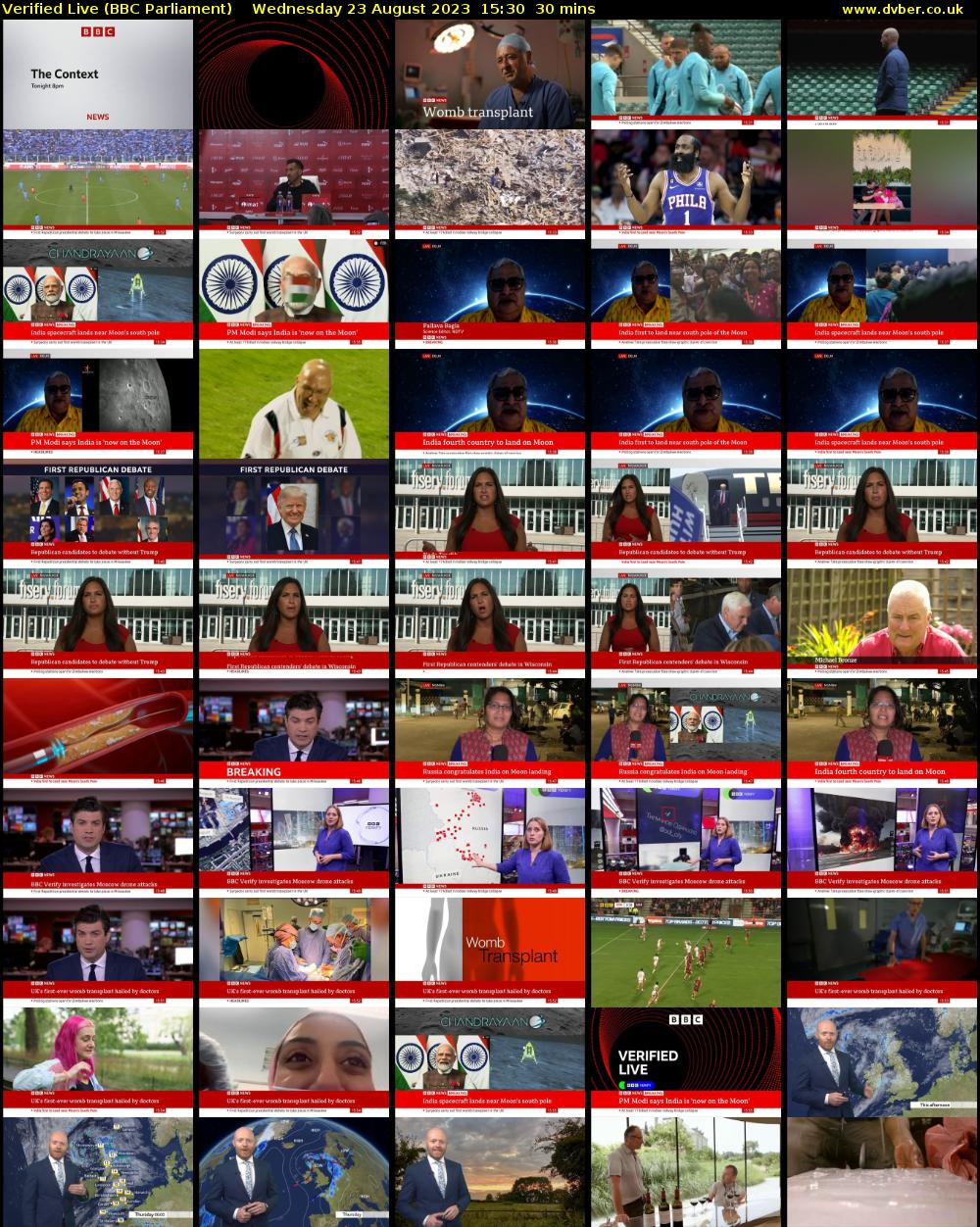 Verified Live (BBC Parliament) Wednesday 23 August 2023 15:30 - 16:00