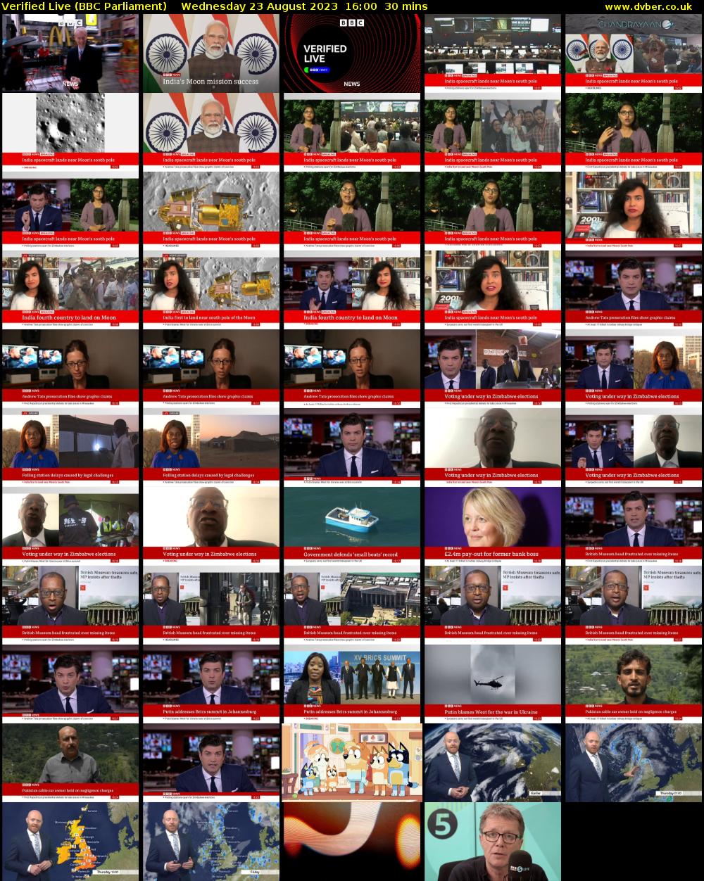 Verified Live (BBC Parliament) Wednesday 23 August 2023 16:00 - 16:30