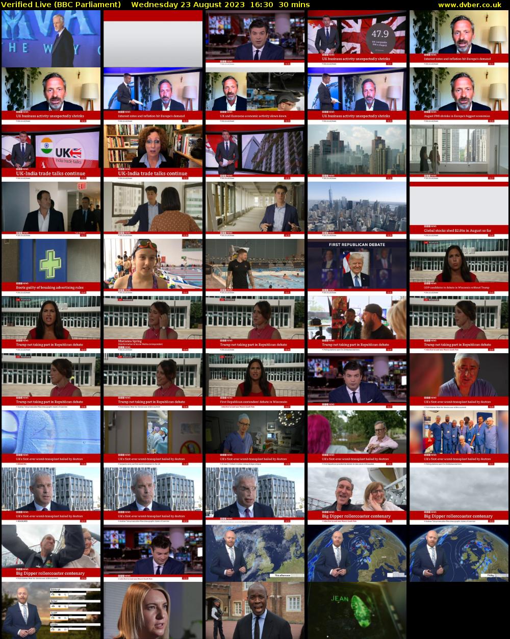 Verified Live (BBC Parliament) Wednesday 23 August 2023 16:30 - 17:00