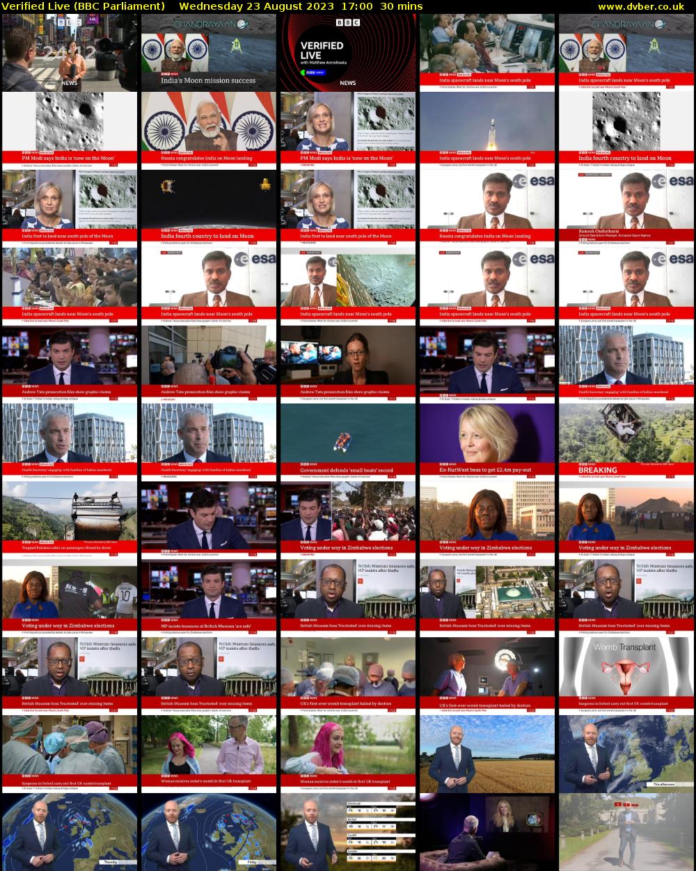 Verified Live (BBC Parliament) Wednesday 23 August 2023 17:00 - 17:30