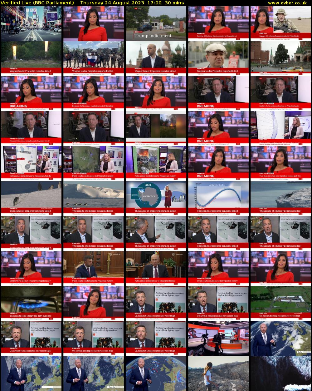 Verified Live (BBC Parliament) Thursday 24 August 2023 17:00 - 17:30