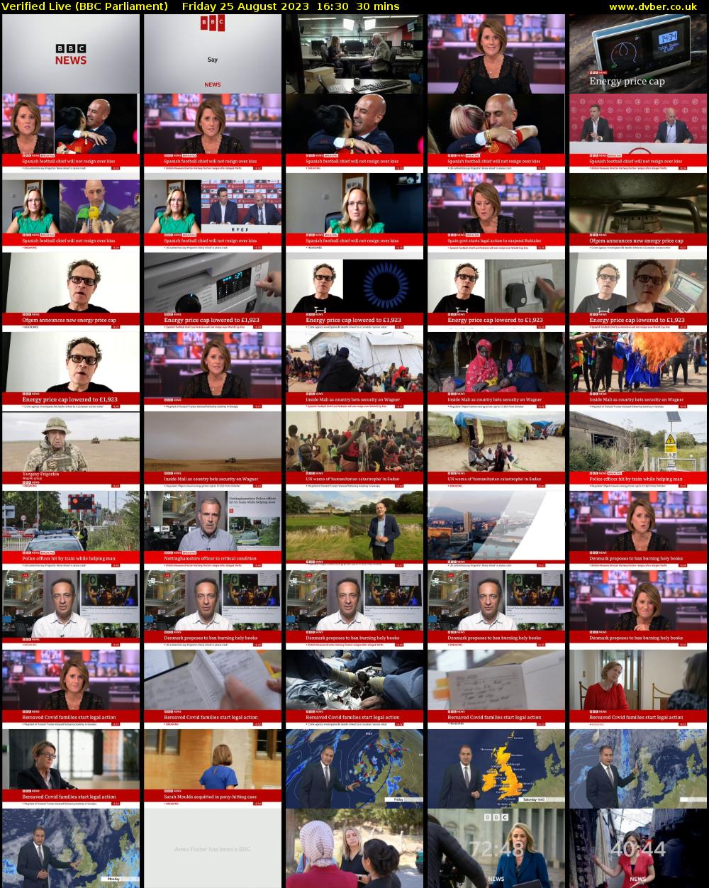 Verified Live (BBC Parliament) Friday 25 August 2023 16:30 - 17:00