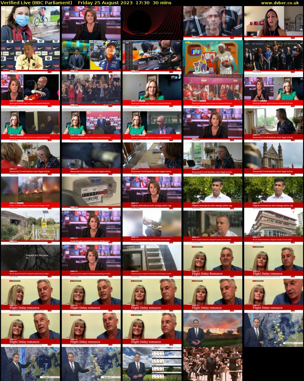 Verified Live (BBC Parliament) Friday 25 August 2023 17:30 - 18:00
