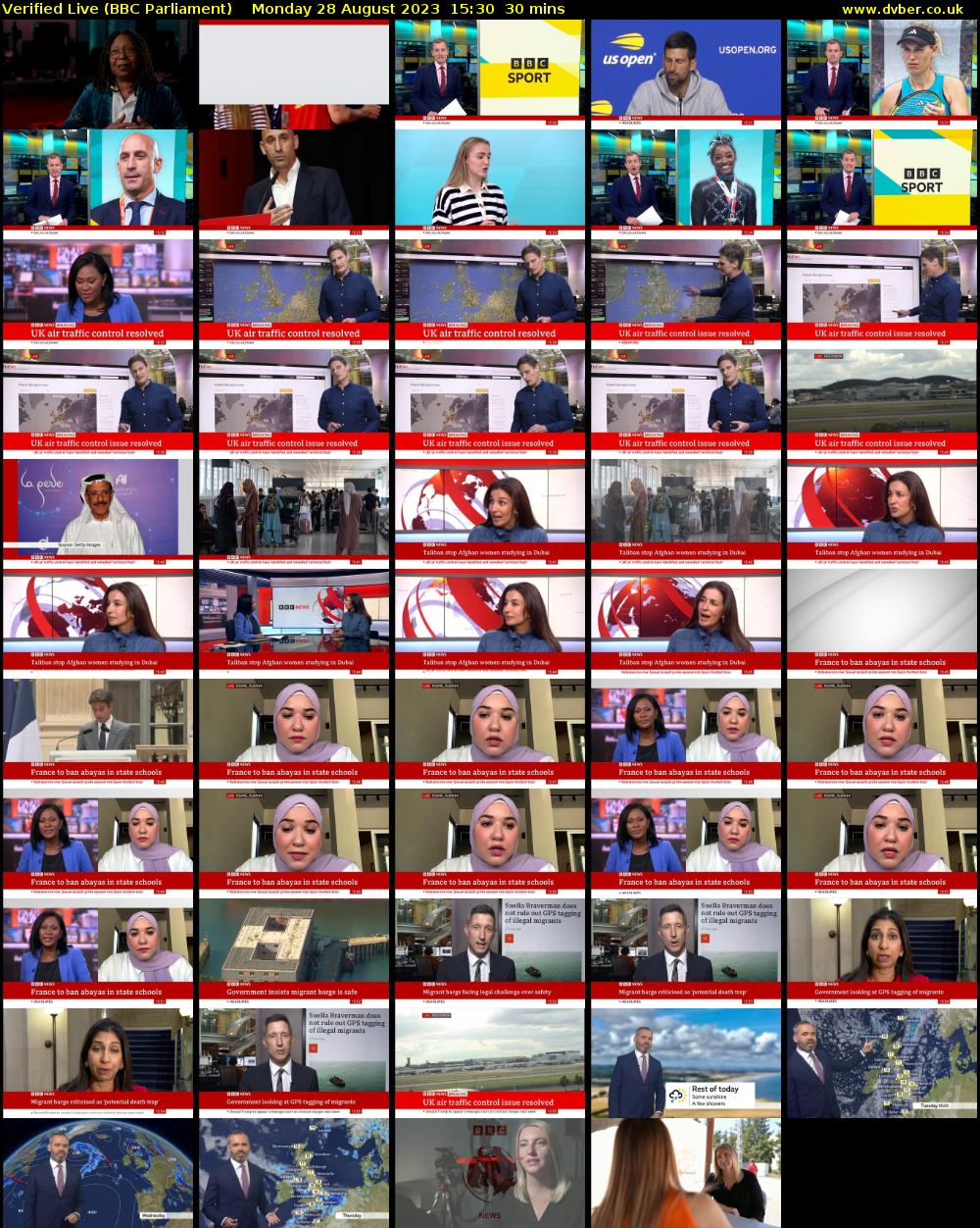 Verified Live (BBC Parliament) Monday 28 August 2023 15:30 - 16:00