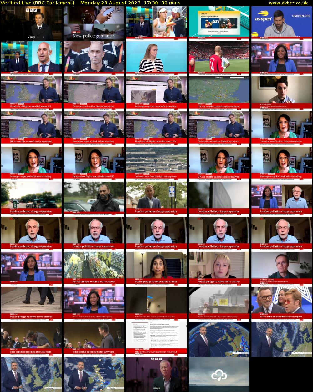 Verified Live (BBC Parliament) Monday 28 August 2023 17:30 - 18:00