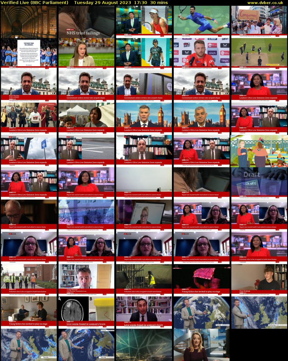 Verified Live (BBC Parliament) Tuesday 29 August 2023 17:30 - 18:00