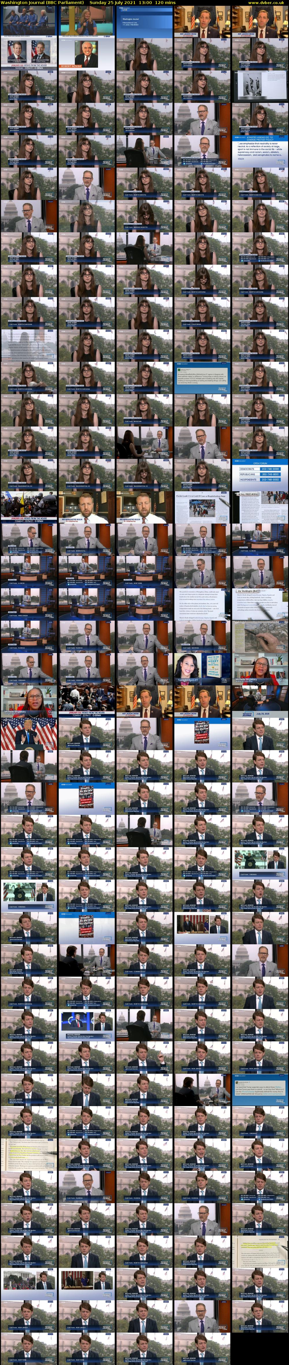 Washington Journal (BBC Parliament) Sunday 25 July 2021 13:00 - 15:00