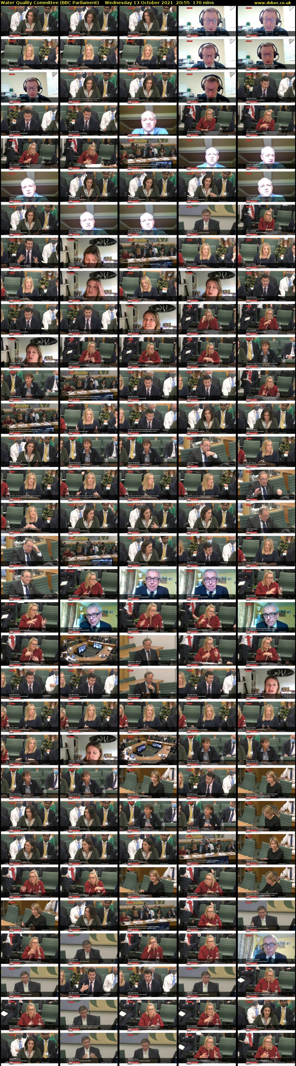 Water Quality Committee (BBC Parliament) Wednesday 13 October 2021 20:55 - 23:45