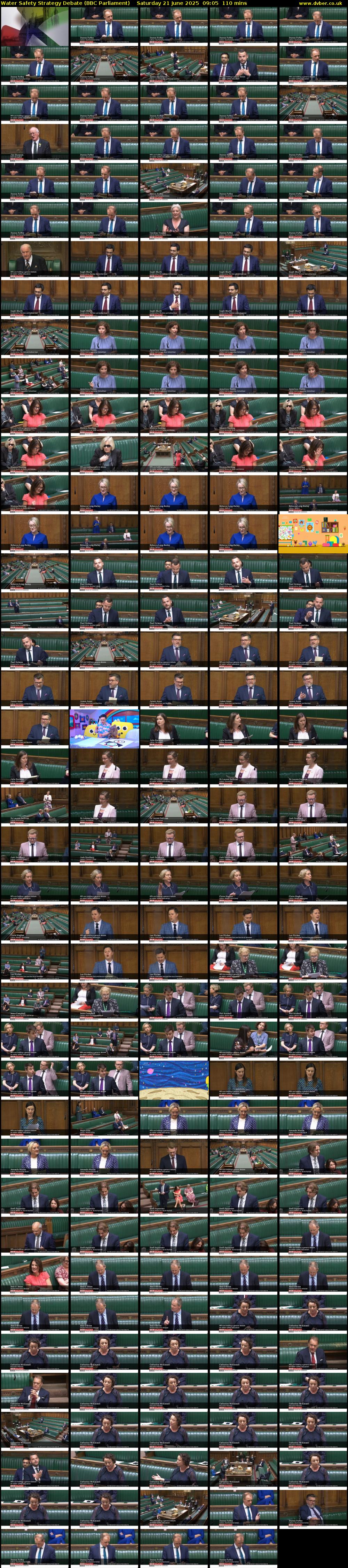 Water Safety Strategy Debate (BBC Parliament) Saturday 21 June 2025 09:05 - 10:55