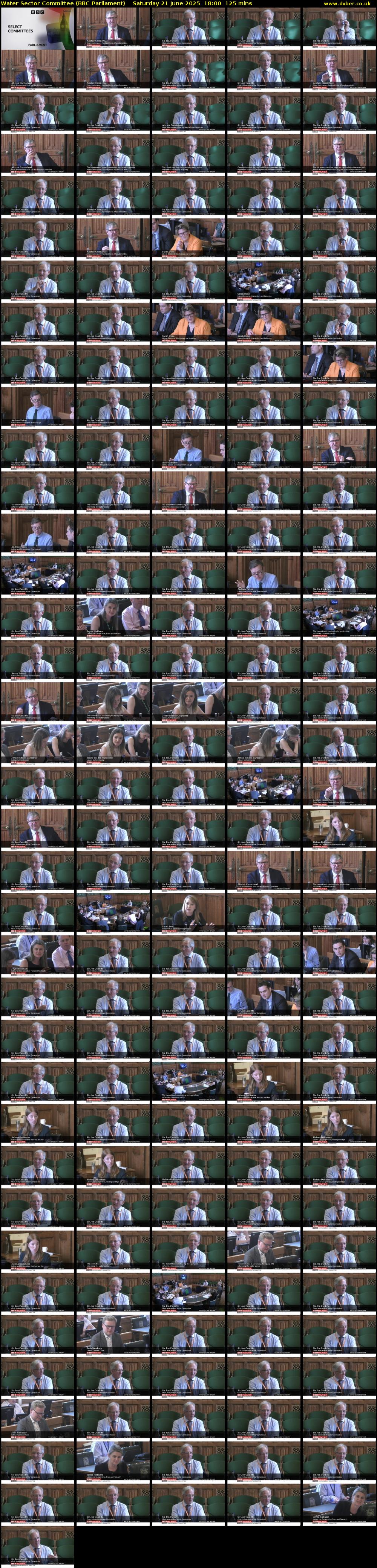 Water Sector Committee (BBC Parliament) Saturday 21 June 2025 18:00 - 20:05